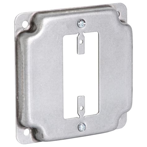 metal box to cover ends of electrical wires|single gang metal outlet cover.